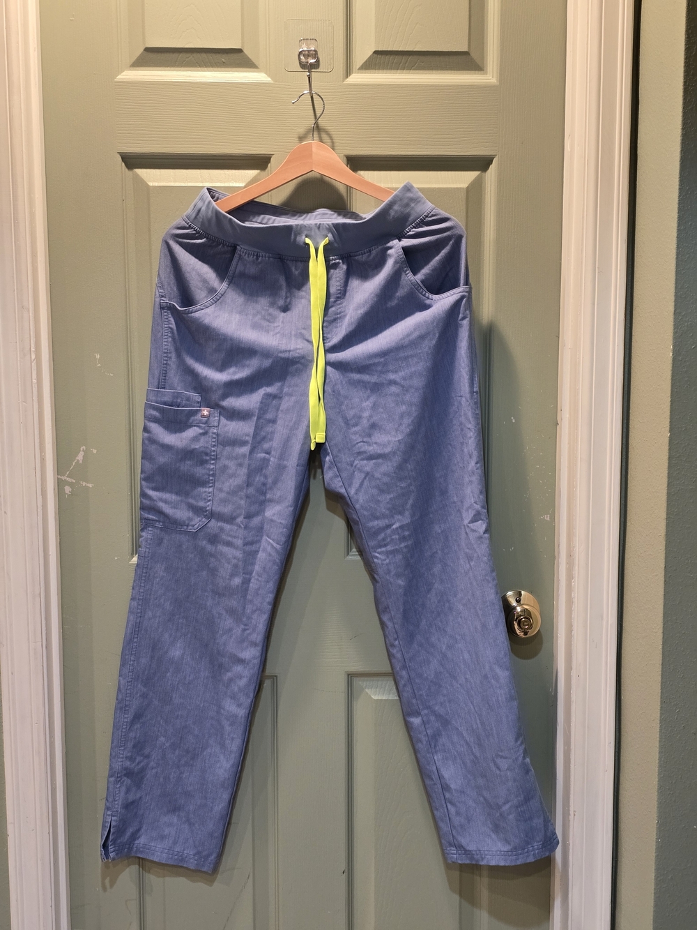 Light Blue Drawstring Pants - FIGS